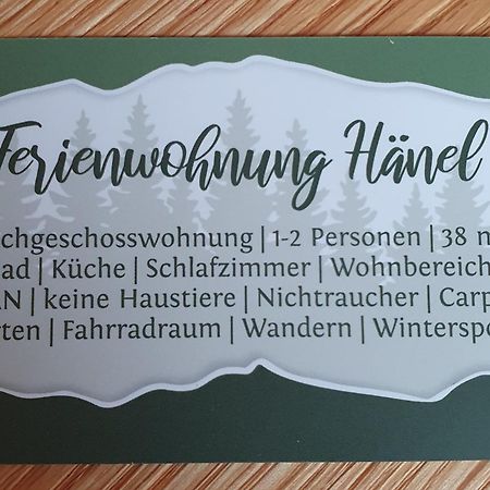 Ferienwohnung Haenel Antonshohe 外观 照片